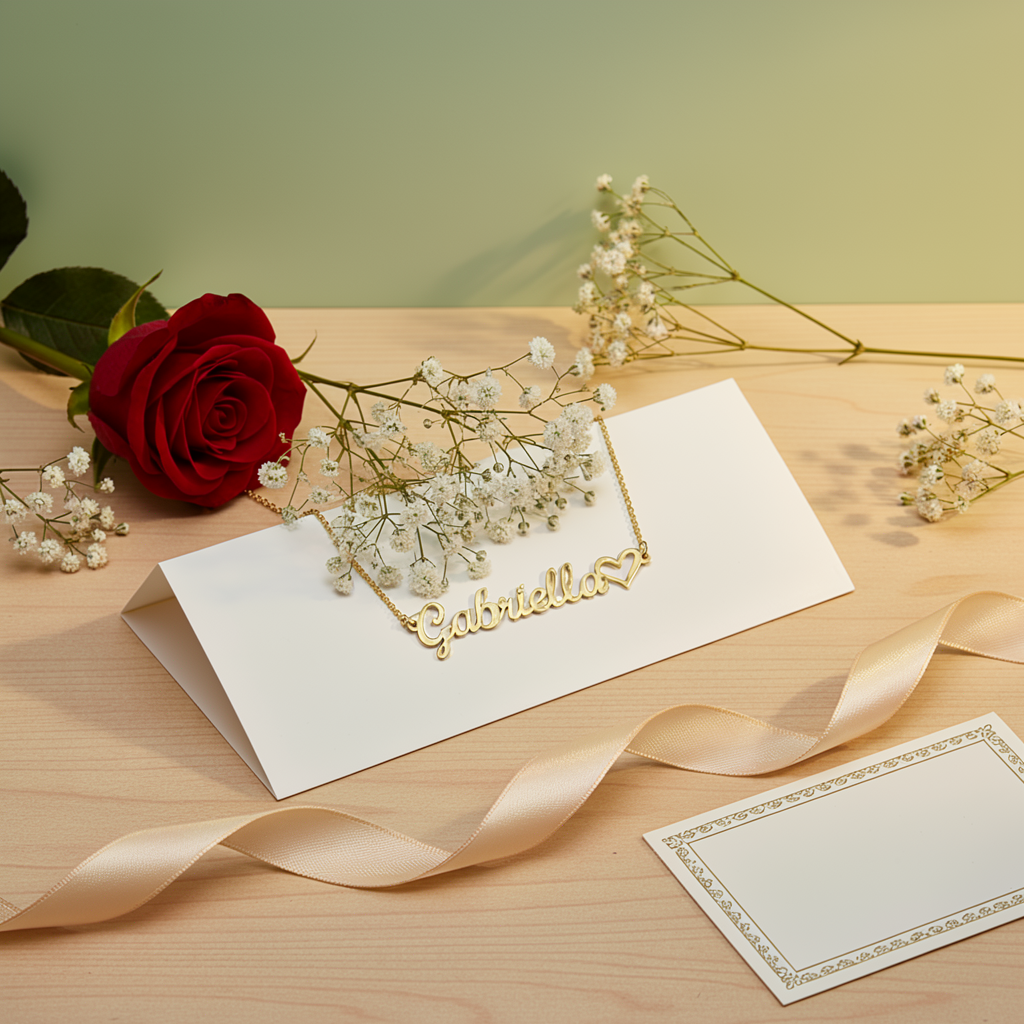 AvaMia™ Custom Heart Name Necklace