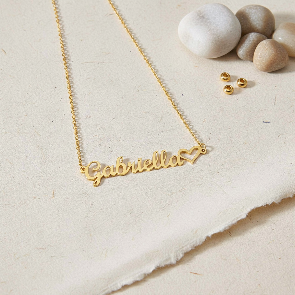 AvaMia™ Custom Heart Name Necklace