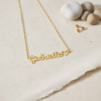 AvaMia™ Custom Heart Name Necklace